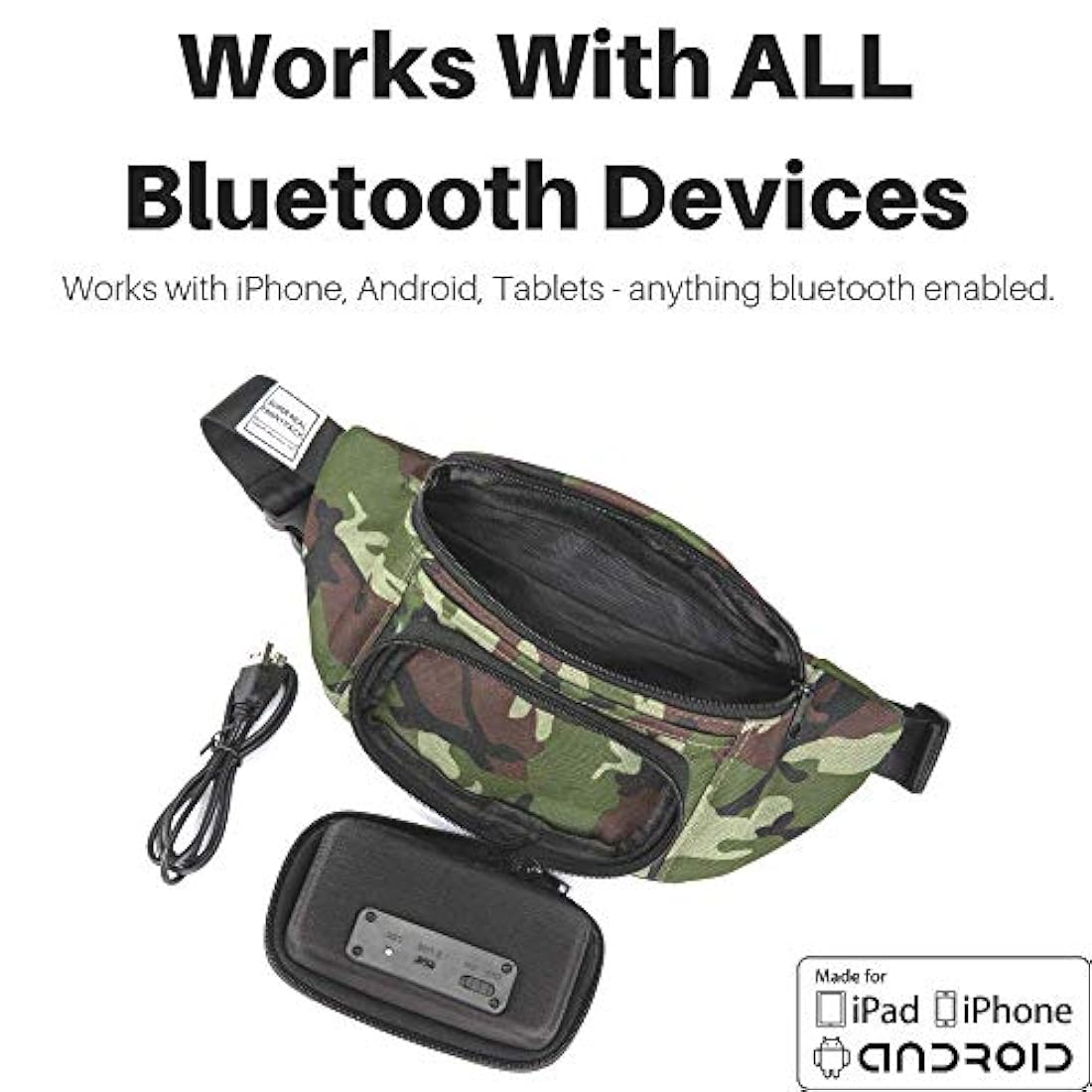 altavoces subwoofer, cable micro USB,ideal para la playa