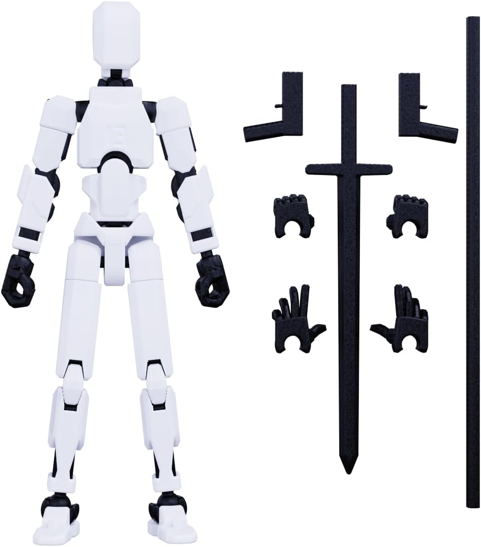 Figura de Acción MerryXD Titan 13, 3D Impresa, Movible, T13