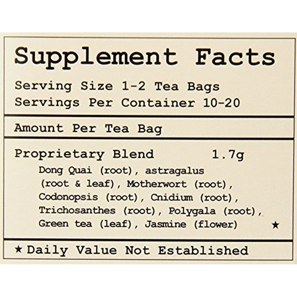 Suplementos Té del Rey Dong Quai Señora de salud
