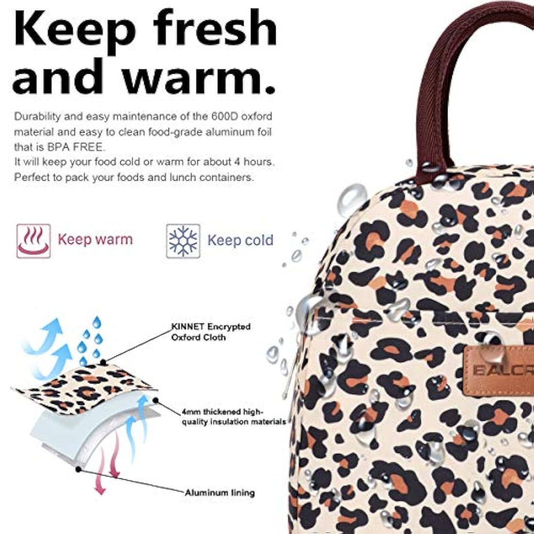 Loncheras,Lonchera para mujer, bolso con aislamiento