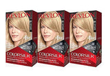 Revlon Colorsilk Hermoso color, rubio claro, 3 unidades