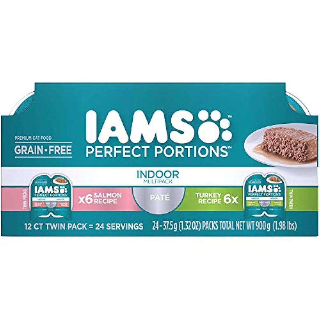 Iams Perfect Portions - Paquete de variedades para gatos