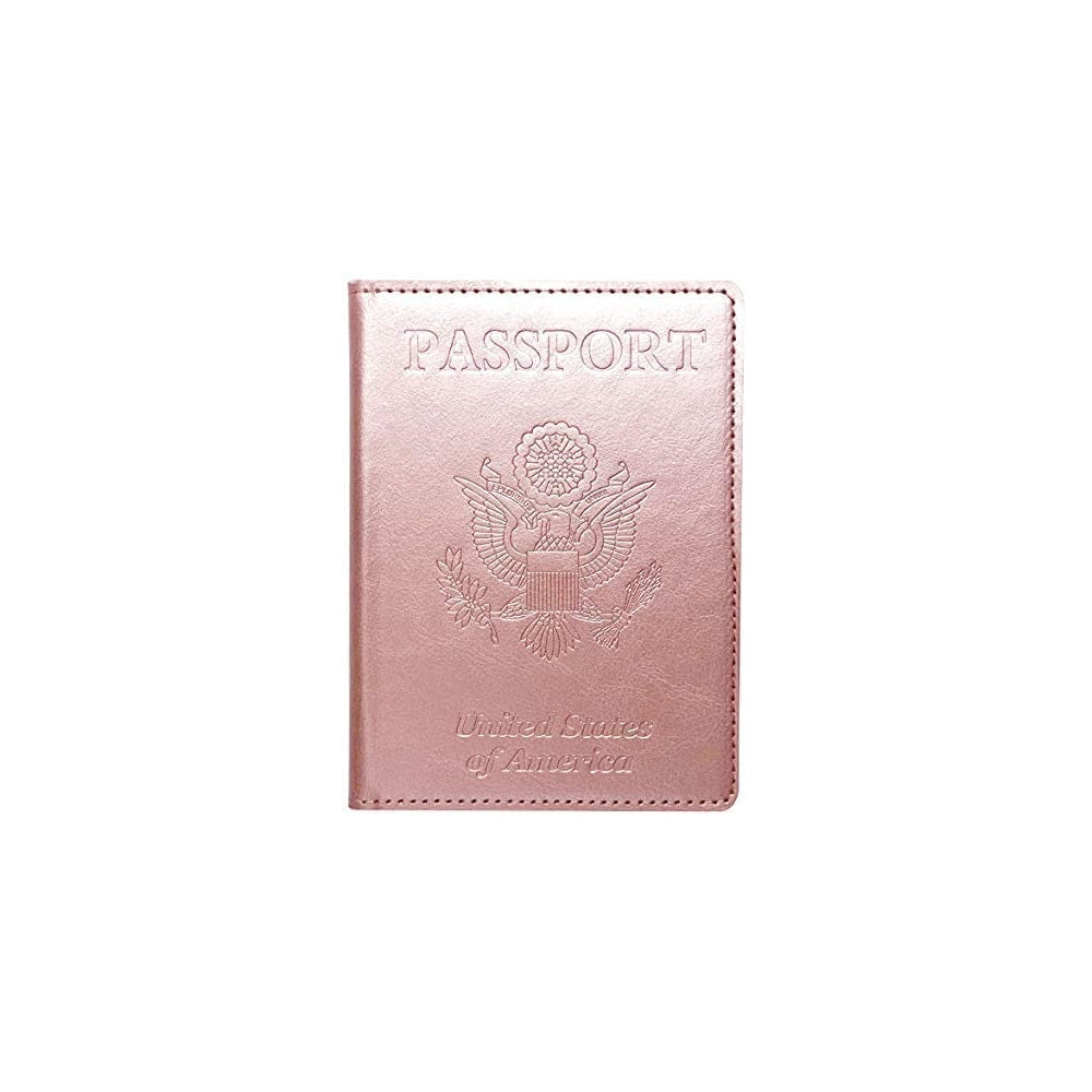 Porta Documentos y Tarjetas de pasaporte con ranura rosada