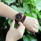 Reloj de madera natural Colorido