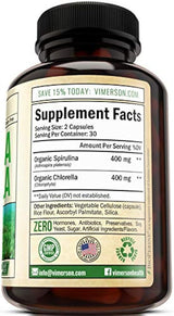 Spirulina Clorella Superfood Verde Orgánico.