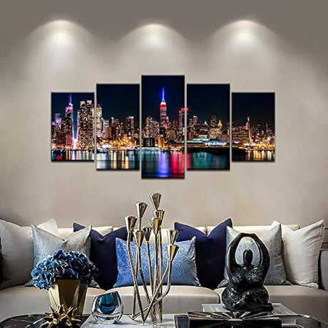Biuteawal - Lienzo decorativo de pared de Nueva York