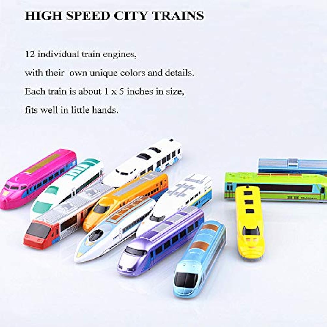tren urbano de alta velocidad Locomotoras Paquete de 12