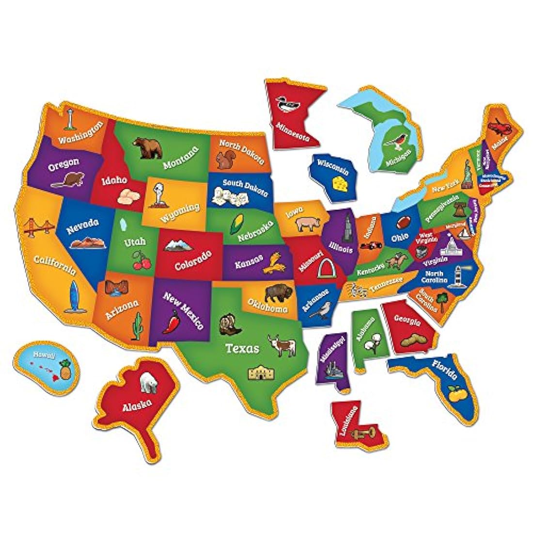 Learning Resources Rompecabeza Mapa magnético de USA