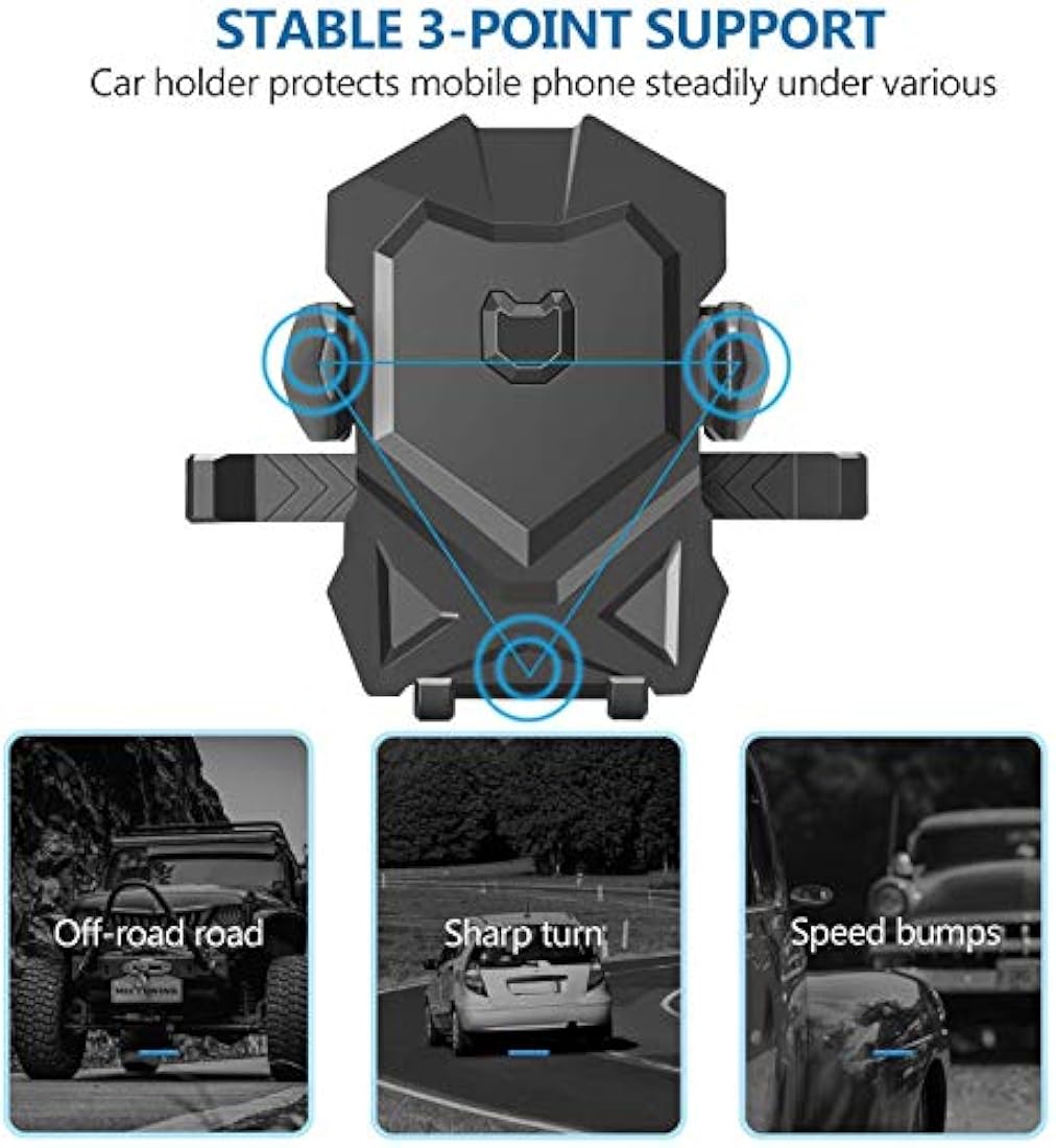 Soporte de teléfono para coche, universal, cuello largo