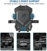 Soporte de teléfono para coche, universal, cuello largo