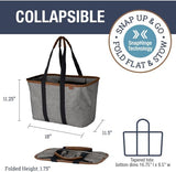 Cestas Plegables CleverMade Eco 24L y 30L Utilitarias 3-Pack