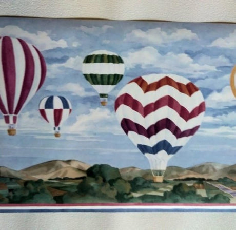 cenefa diseño Globo de aire caliente