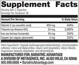 Suplemento Bariatric Advantage Hierro de 45 mg  vitamina C