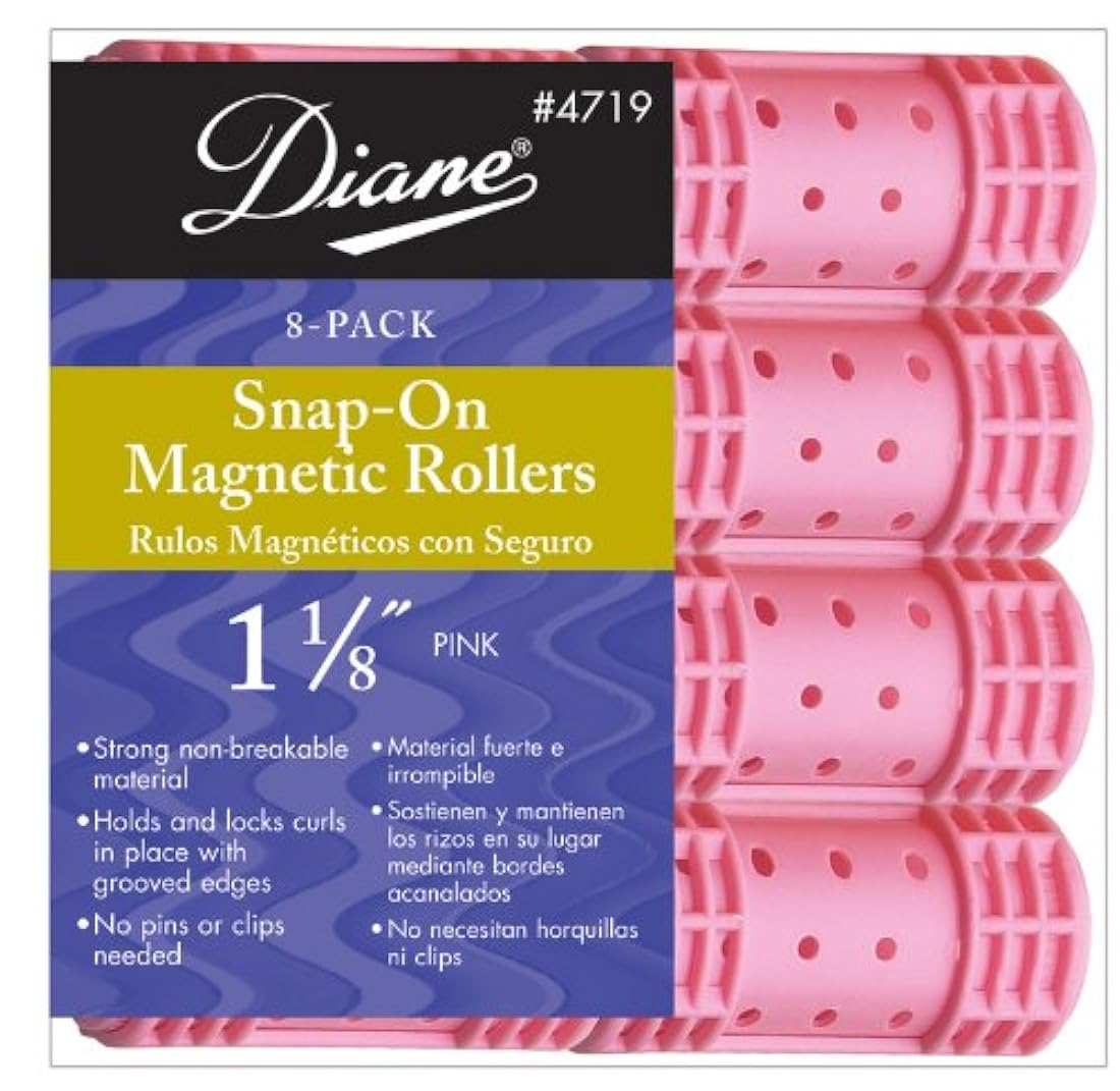 Tubos para el cabello de fijación a presión de Diane Rosado