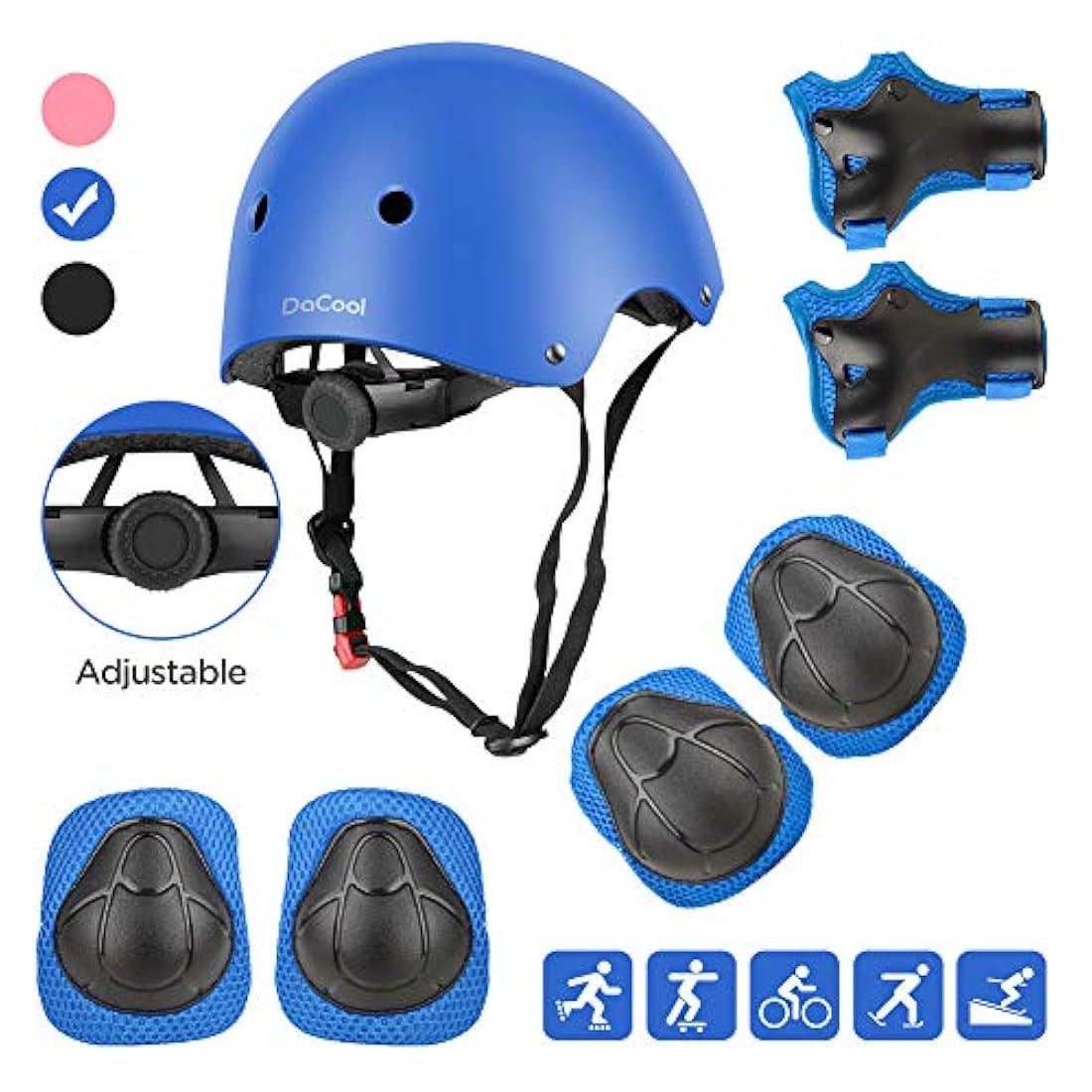DaCool - Juego de almohadillas para casco para niños