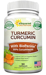Curcumina de cúrcuma pura 1600mg con extracto de pimienta