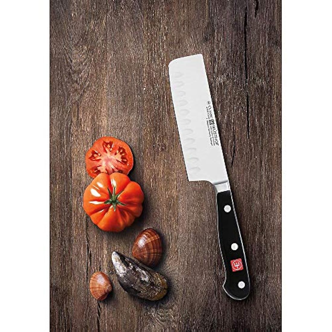 Cuchillo Nakiri de Wusthof clásico de borde hueco