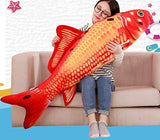 Juguete de peluche con simulación gigante de peces