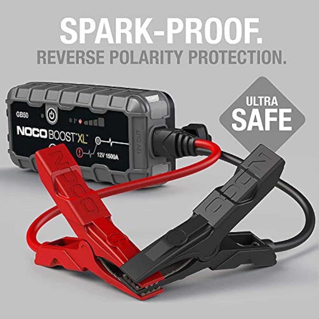 Cargador de baterias para motores,color negro de 12 V. Noco