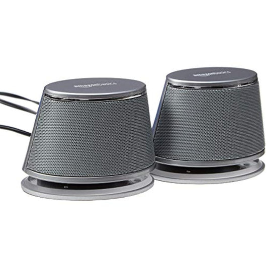 AmazonBasics - Altavoces USB para ordenador con sonido