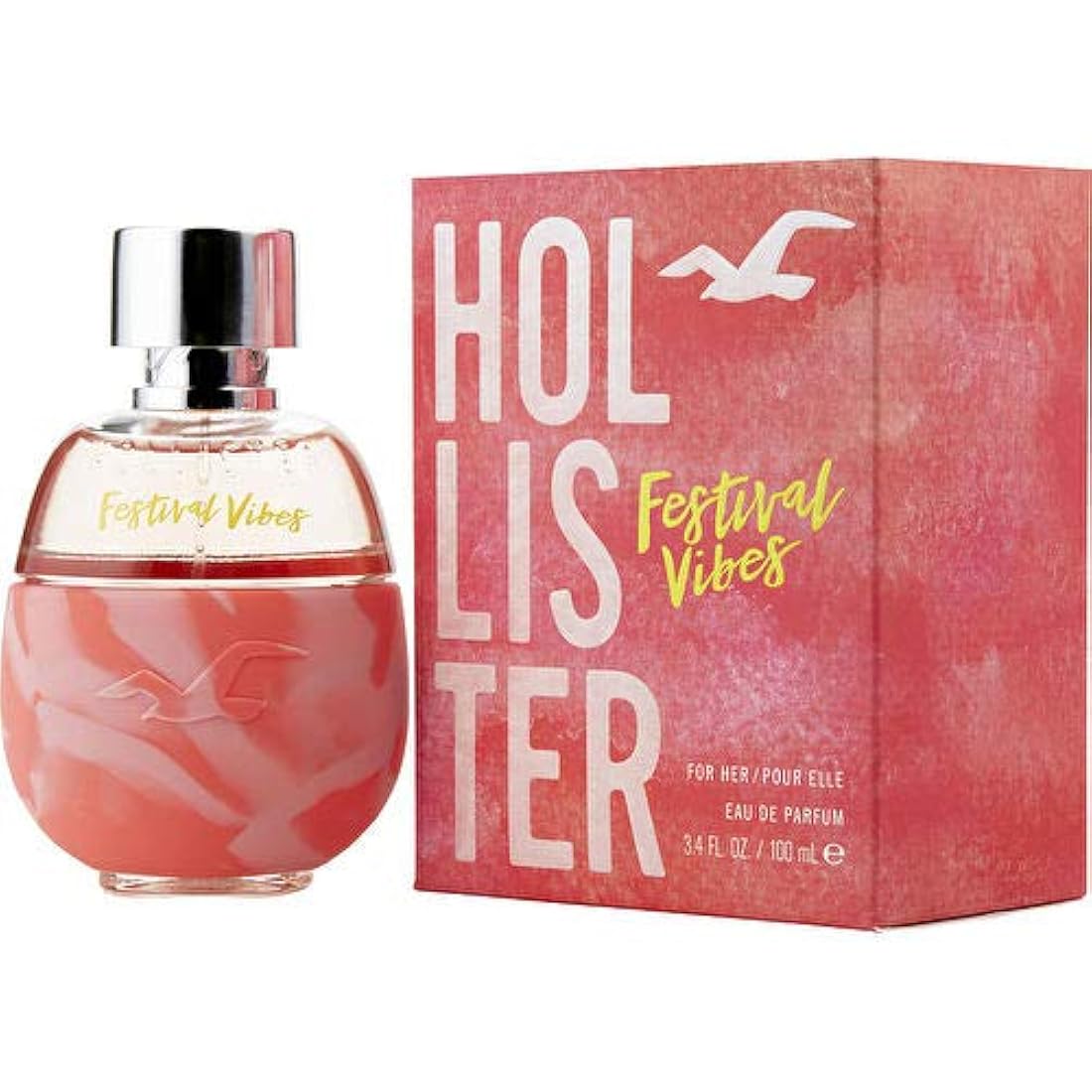 Hollister Festival Vibes Eau de Parfum Spray para mujeres, 3.4 onzas