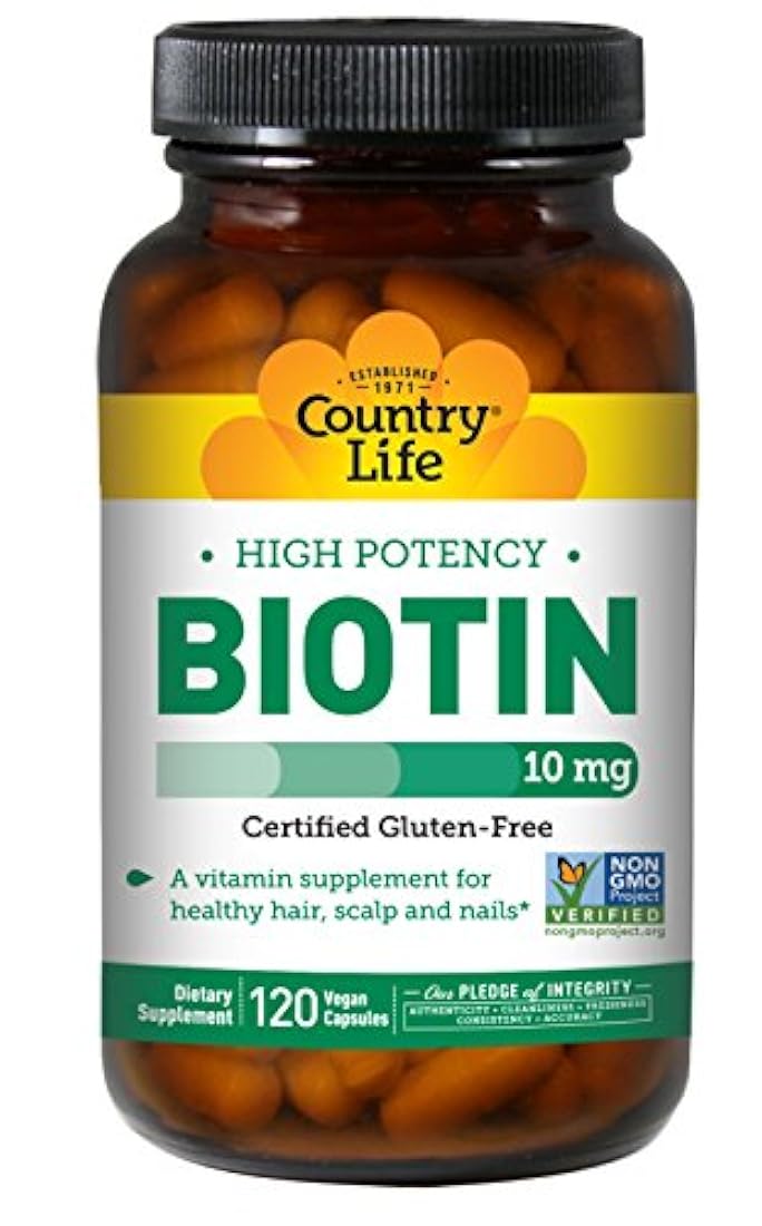 Biotin High Potency 10 mg 120 cápsulas de veg