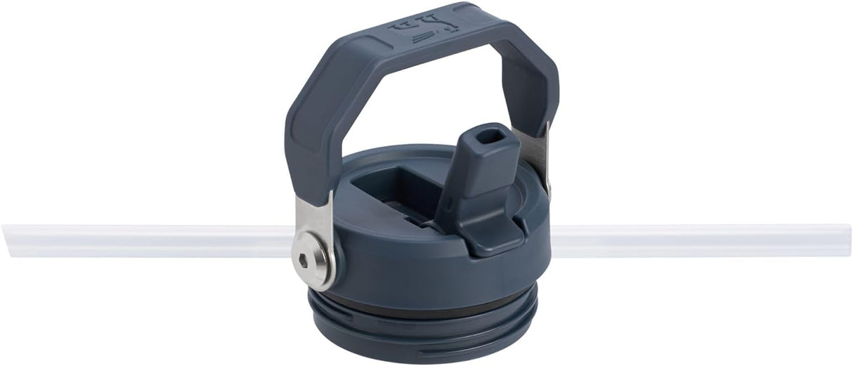 Botella de agua con pajilla abatible 2.0, acero inoxidable aislado sin BPA