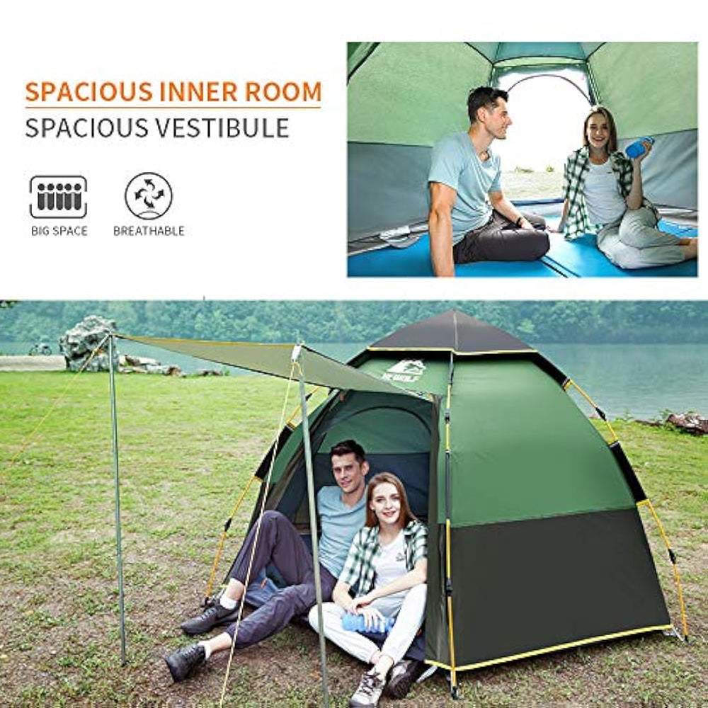 Tienda de campaña instantánea impermeable para 2 o 3 personas