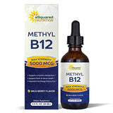 Vitamina B12 Sublingual líquido gotas  5000 MCG suplemento