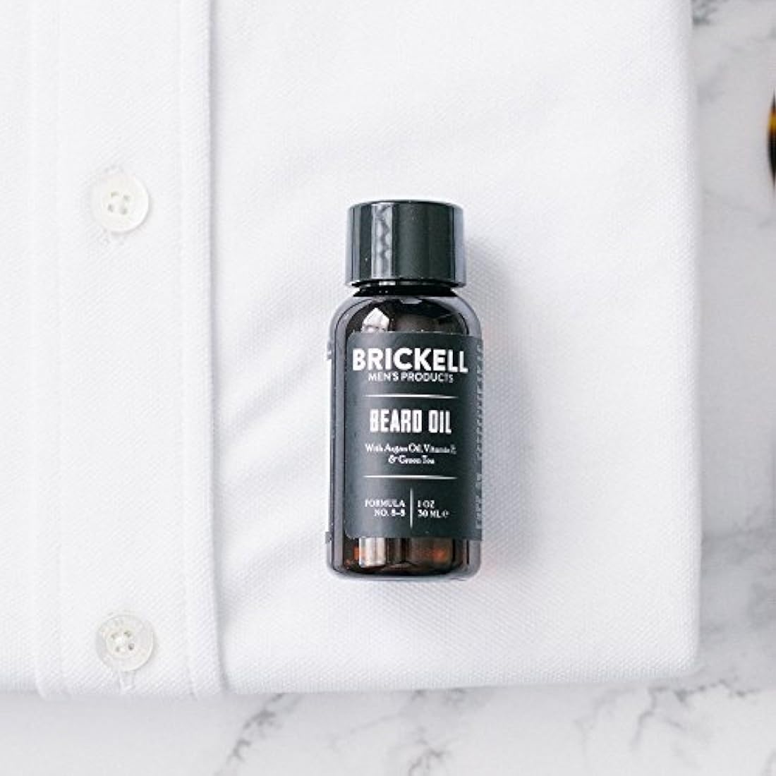 Brickell Aceite de barba hombres,naturalde argán y jojoba