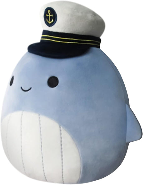Peluche Squishmallows 8 Samir Ballena con Sombrero Marinero