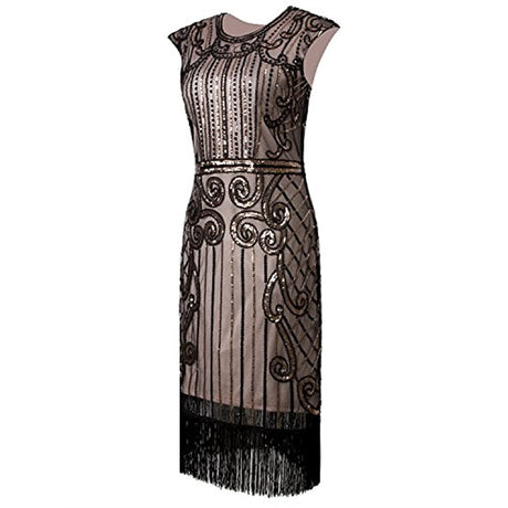 Disfraces vestido largo inspirado en 1920 de Gatsby
