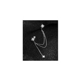 Aretes de plata con diseño de estrella