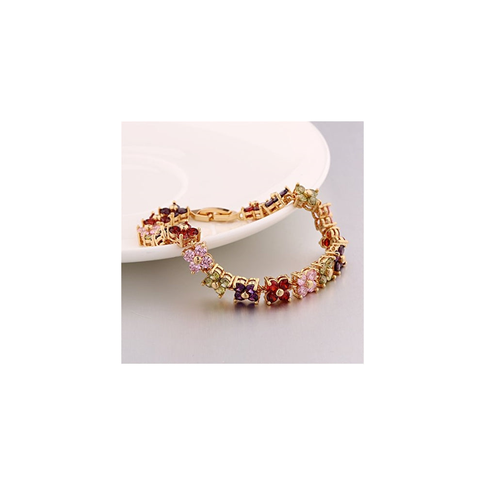 Pulseras y tobilleras de tenis con cristales de Swarovski