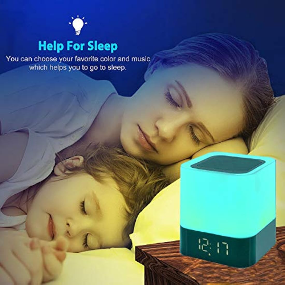 Altavoz Bluetooth con Luces de Noche - BeiyouJi