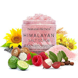 Exfoliante corporal de sal del Himalaya (12 onzas / 340 gm