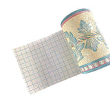 papel pintado  4.2 x 196.8 pulgadas  color azul