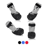 Zapatos calcetines para perro y gato, con suela ajustable, impermeable, transpirable y antideslizante, para todo tipo de clima, protege las patas (solo para perros pequeños).