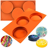 Funshowcase Moldes de silicona para dulces de disco redondo