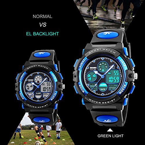Reloj digital deportivo para niños impermeables