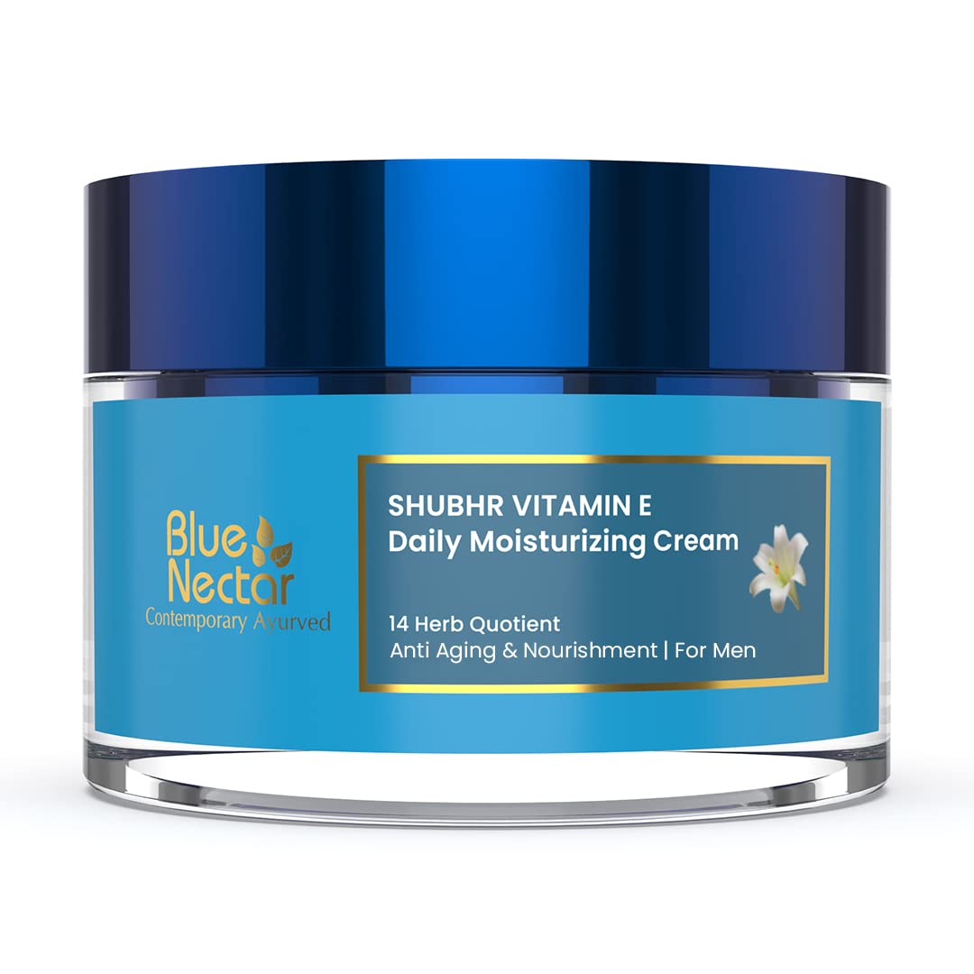 Crema facial para hombres Blue Nectar antienvejecimiento