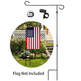 Soporte para bandera de jardín, fácil de instalar