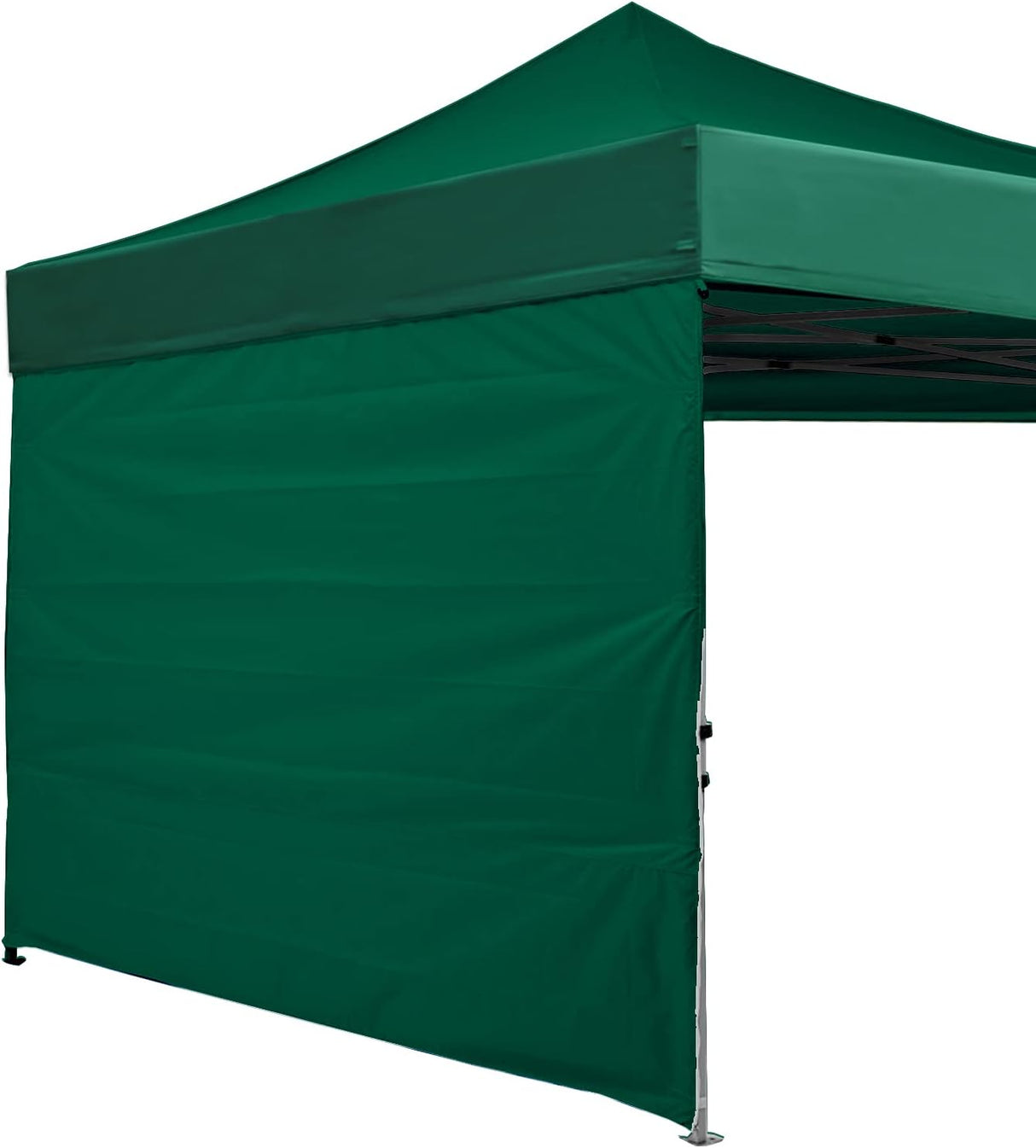 Toldo desplegable 10'x10' con pared lateral y cintas