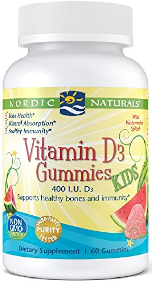 Gomitas de vitamina masticables de vitamina D para niños