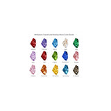 Pulseras y tobilleras de eslabones con cristales