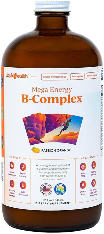Multivitamínico líquido complejo súper B con mega vitaminas
