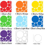 Adhesivos decorativos para pared (175 unidades) multicolor