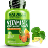 Vitamina C con acerola orgánica de cereza y bioflavonoides