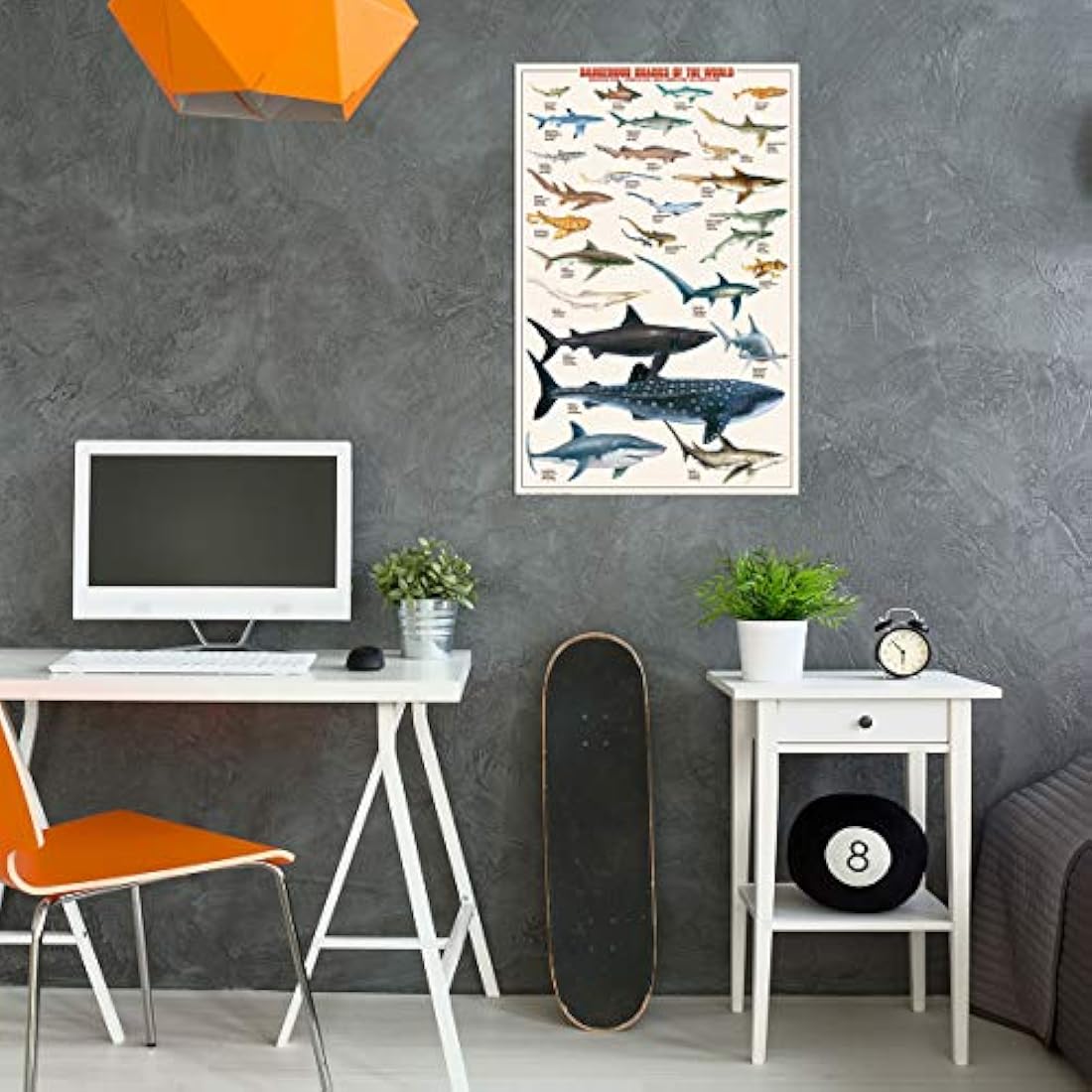 Eurographics – Póster de tiburón, impresión 24 x 36