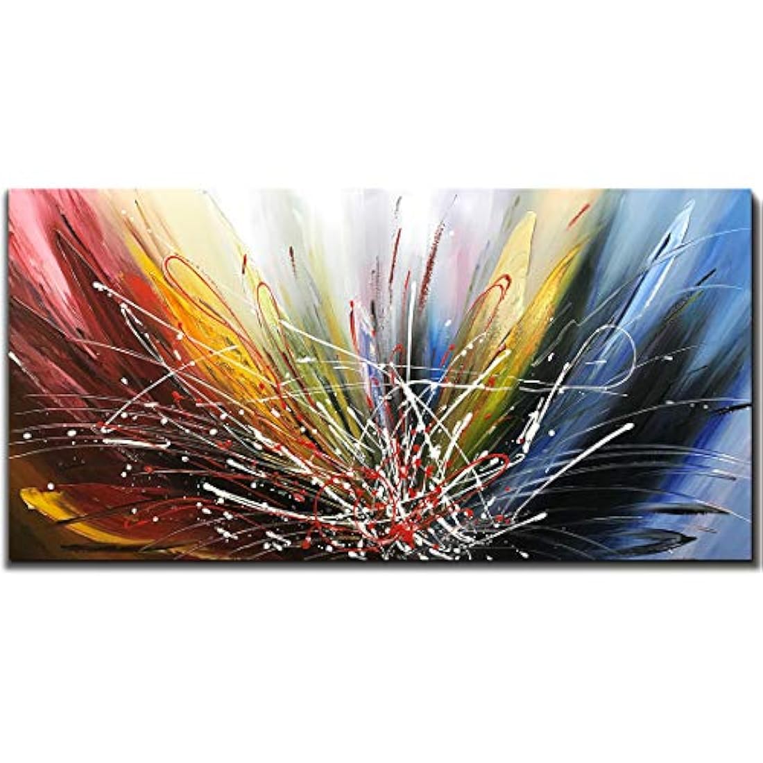 Tiancheng Art, arte abstracto moderno, pintado a mano, pintura al óleo, arte de pared para sala de estar y dormitorio